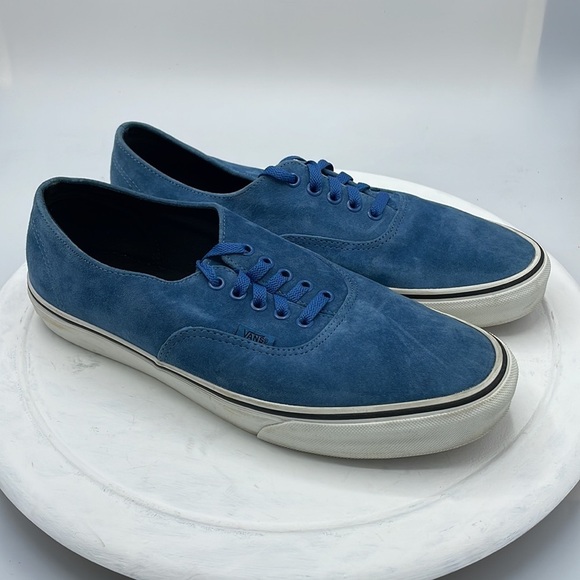 Vans Mens 8 Pro Blues Blue Ashes White Suede Sneakers - Picture 3 of 9